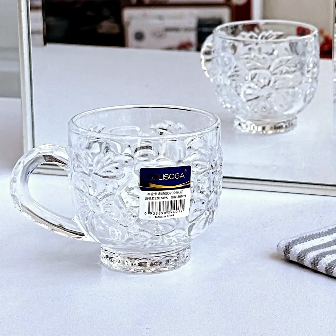 استکان طرح بابونه ۲۰۰میل DELI