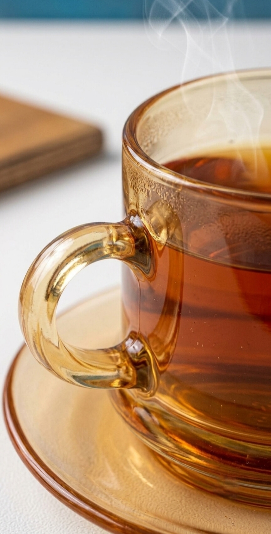 استکان نعلبکی عسلی رنگ
